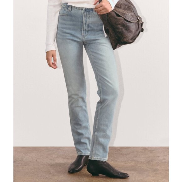 NWT Everlane The Way High Slim Jean Womens 26 Short Vintage Light Blue - Picture 1 of 13
